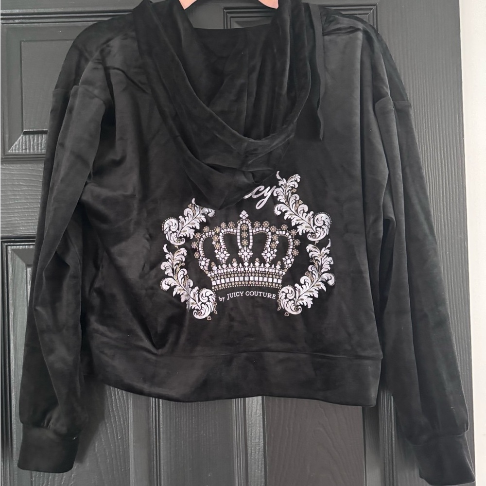 Juicy by Juicy Couture Black Velour Hoodie